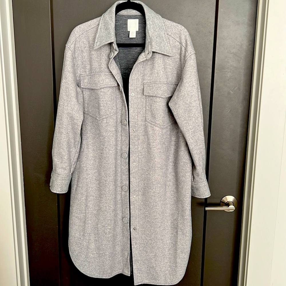 Longline shacket